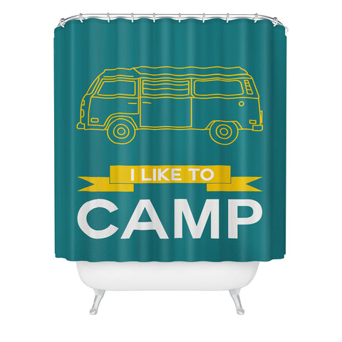 Naxart I Like To Camp 2 Shower Curtain