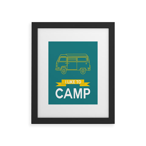 Naxart I Like To Camp 2 Framed Art Print
