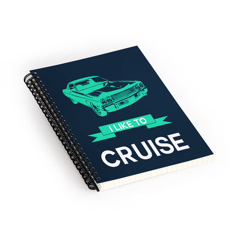 Naxart I Like To Cruise 3 Spiral Notebook