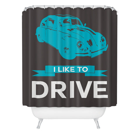 Naxart I Like To Drive Beetle 3 Shower Curtain