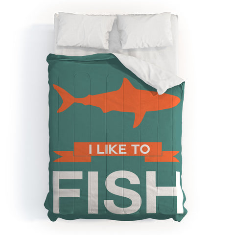 Naxart I Like To Fish 1 Comforter