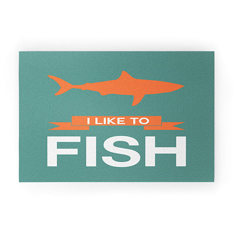 Naxart I Like To Fish 1 Welcome Mat