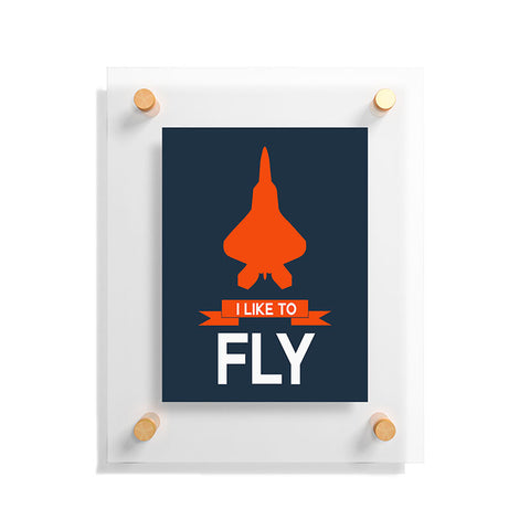 Naxart I Like To Fly 1 Floating Acrylic Print