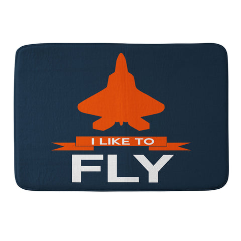 Naxart I Like To Fly 1 Memory Foam Bath Mat