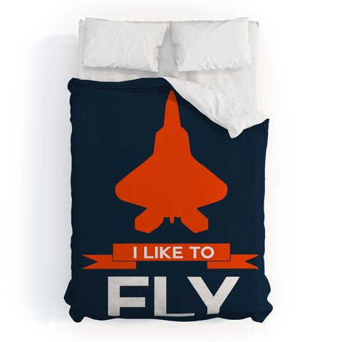 Naxart I Like To Fly 1 Duvet Cover