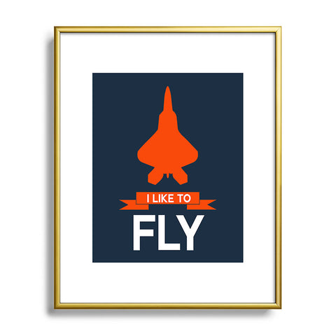 Naxart I Like To Fly 1 Metal Framed Art Print