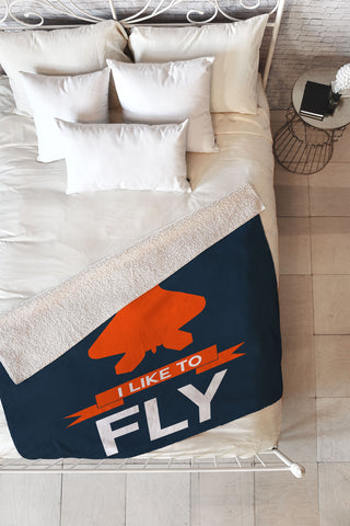 Naxart I Like To Fly 1 Fleece Throw Blanket