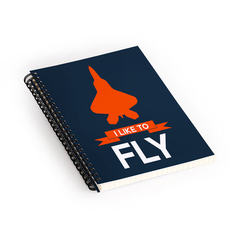 Naxart I Like To Fly 1 Spiral Notebook