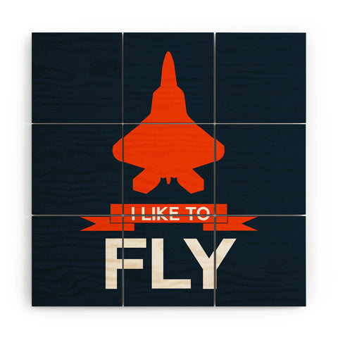 Naxart I Like To Fly 1 Wood Wall Mural