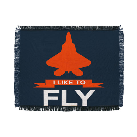 Naxart I Like To Fly 1 Throw Blanket