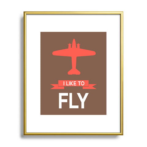 Naxart I Like To Fly 6 Metal Framed Art Print
