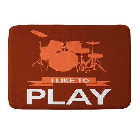 Naxart I Like To Play 4 Memory Foam Bath Mat