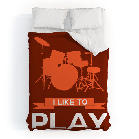 Naxart I Like To Play 4 Duvet Cover