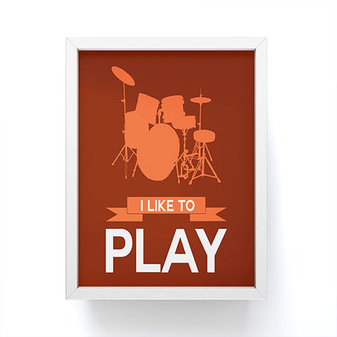 Naxart I Like To Play 4 Framed Mini Art Print