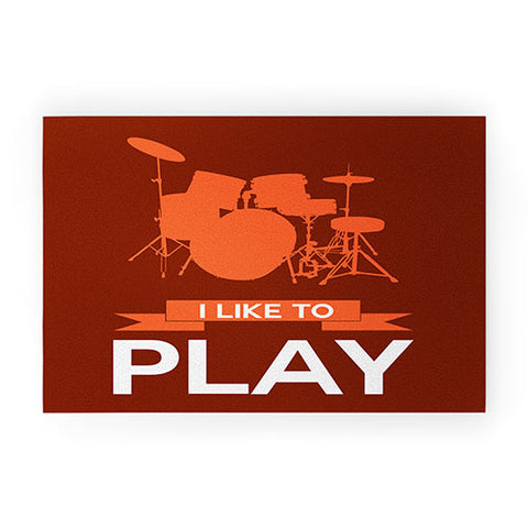 Naxart I Like To Play 4 Welcome Mat