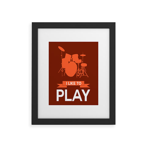 Naxart I Like To Play 4 Framed Art Print