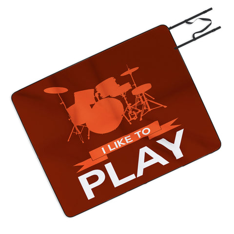 Naxart I Like To Play 4 Picnic Blanket