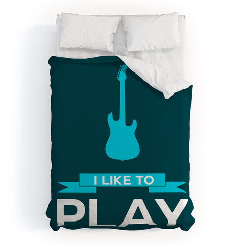 Naxart I Like To Play 8 Duvet Cover