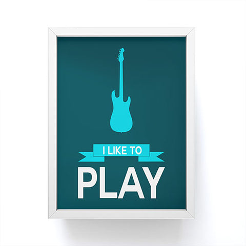 Naxart I Like To Play 8 Framed Mini Art Print