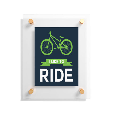 Naxart I Like To Ride 4 Floating Acrylic Print