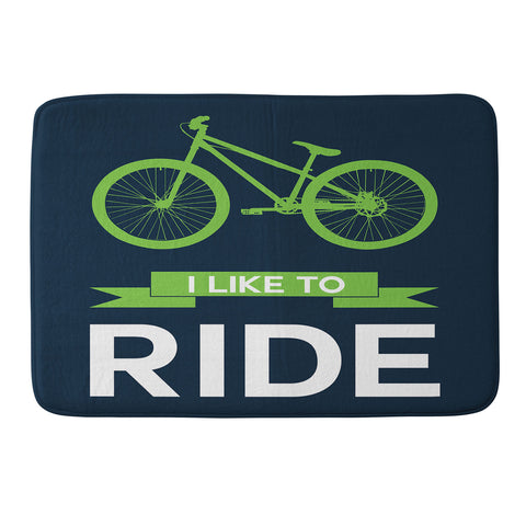 Naxart I Like To Ride 4 Memory Foam Bath Mat