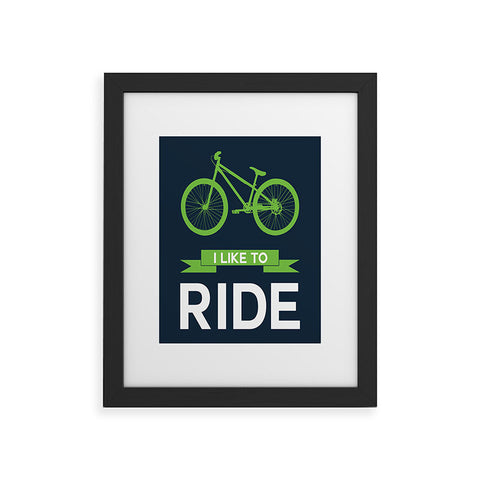 Naxart I Like To Ride 4 Framed Art Print
