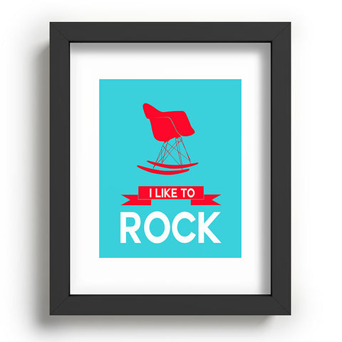 Naxart I Like To Rock 1 Recessed Framing Rectangle