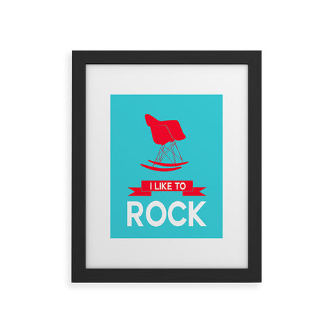 Naxart I Like To Rock 1 Framed Art Print