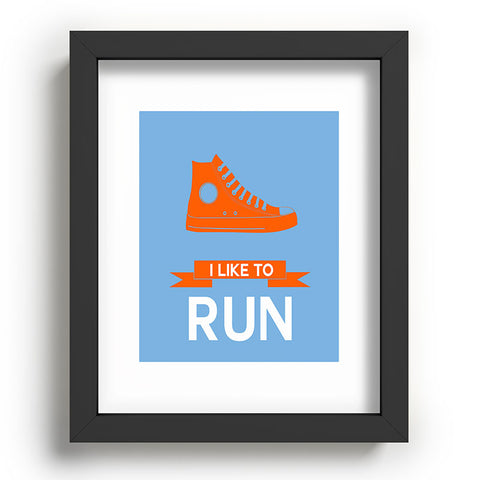 Naxart I Like To Run 3 Recessed Framing Rectangle