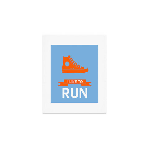 Naxart I Like To Run 3 Art Print