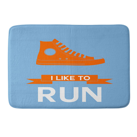 Naxart I Like To Run 3 Memory Foam Bath Mat