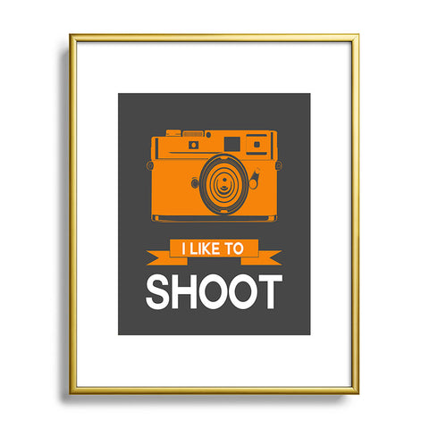 Naxart I Like To Shoot 1 Metal Framed Art Print