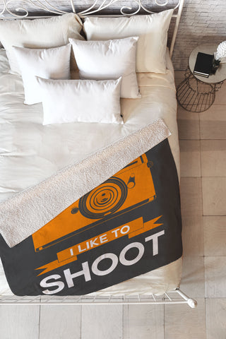 Naxart I Like To Shoot 1 Fleece Throw Blanket