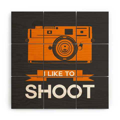 Naxart I Like To Shoot 1 Wood Wall Mural