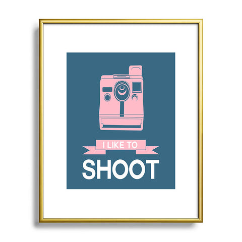 Naxart I Like To Shoot 6 Metal Framed Art Print