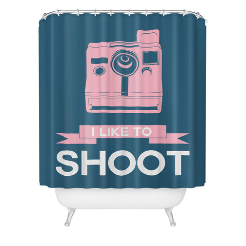 Naxart I Like To Shoot 6 Shower Curtain