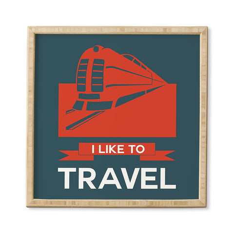 Naxart I Like To Travel 3 Framed Wall Art