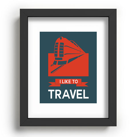 Naxart I Like To Travel 3 Recessed Framing Rectangle