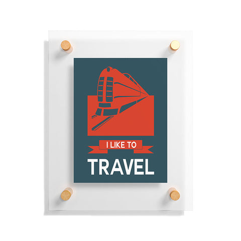 Naxart I Like To Travel 3 Floating Acrylic Print