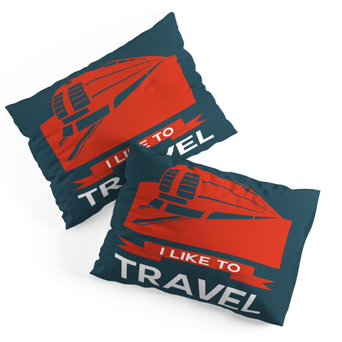 Naxart I Like To Travel 3 Pillow Shams