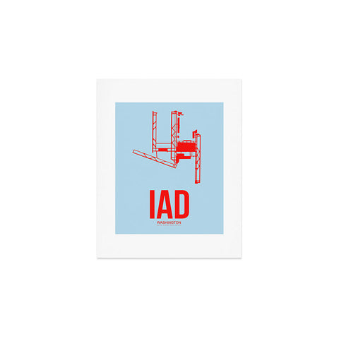 Naxart IAD Washington DC Poster Art Print