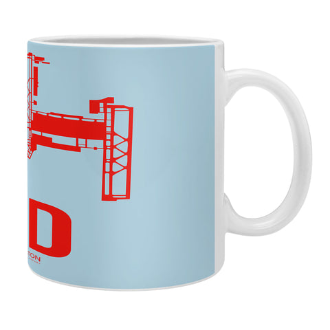 Naxart IAD Washington DC Poster Coffee Mug