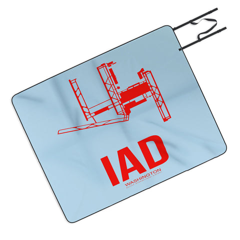 Naxart IAD Washington DC Poster Picnic Blanket
