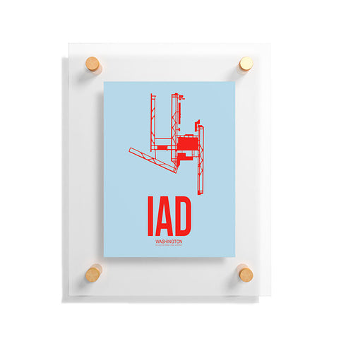 Naxart IAD Washington Poster 2 Floating Acrylic Print