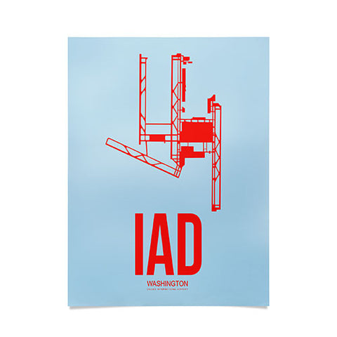 Naxart IAD Washington Poster 2 Poster