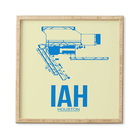 Naxart IAH Houston Poster Framed Wall Art