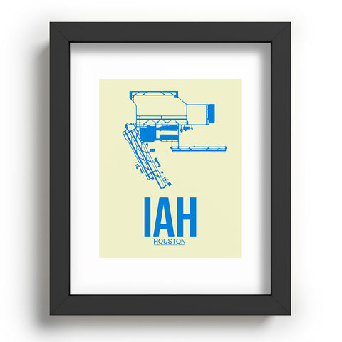 Naxart IAH Houston Poster Recessed Framing Rectangle