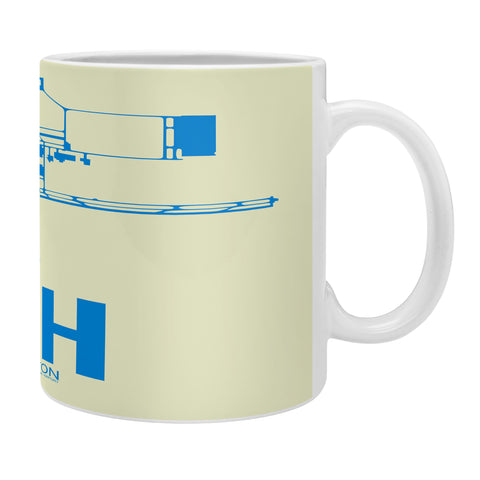 Naxart IAH Houston Poster Coffee Mug