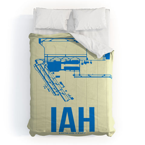 Naxart IAH Houston Poster Comforter