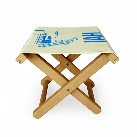 Naxart IAH Houston Poster Folding Stool